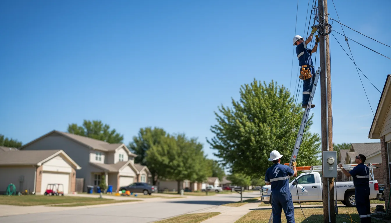 Residential electrician providing installation services in Hewitt, MN